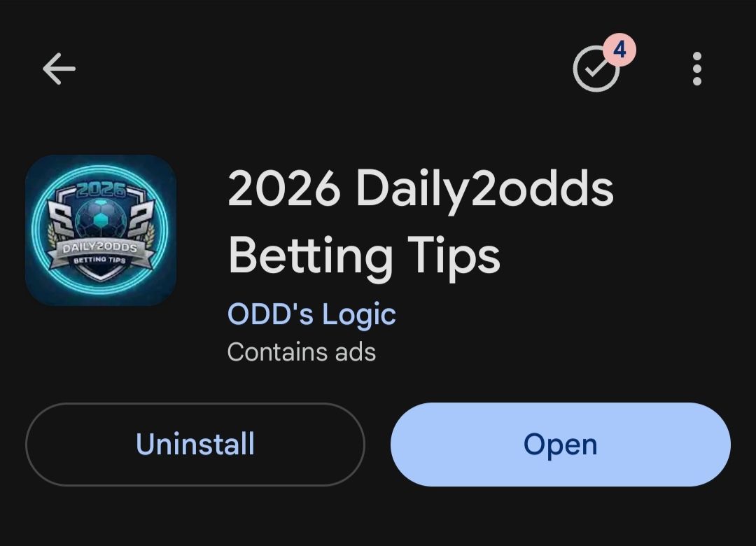 Football Daily2Odds betting tips app 2026 with safe 2+ odds predictions and high accuracy football picks.