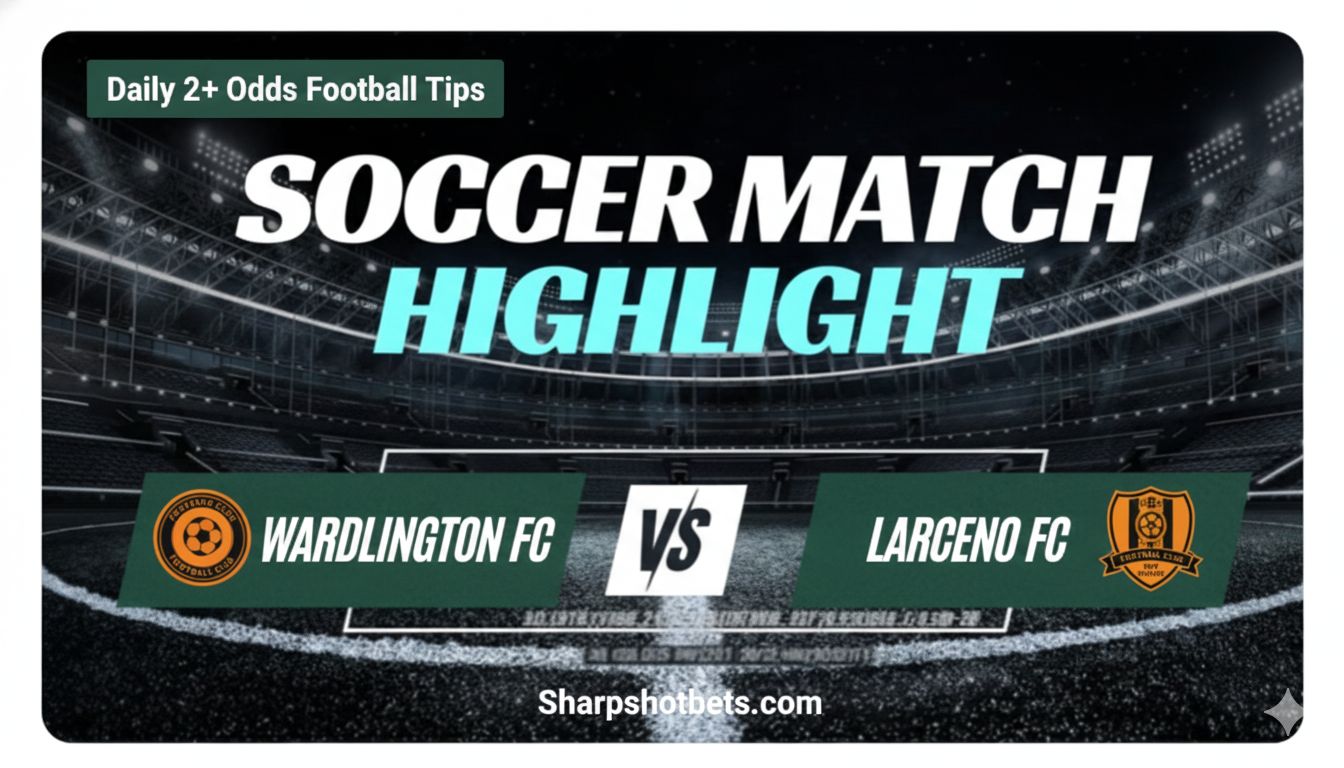 Soccer match highlight image for daily football betting tips, 2+ odds predictions and expert match analysis on Sharpshotbets.com