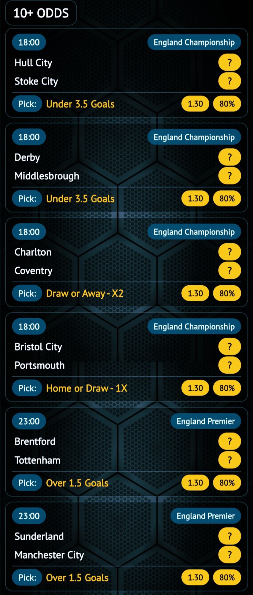 Soccer 10+ odds betting tips today with high accuracy football predictions and accumulator picks