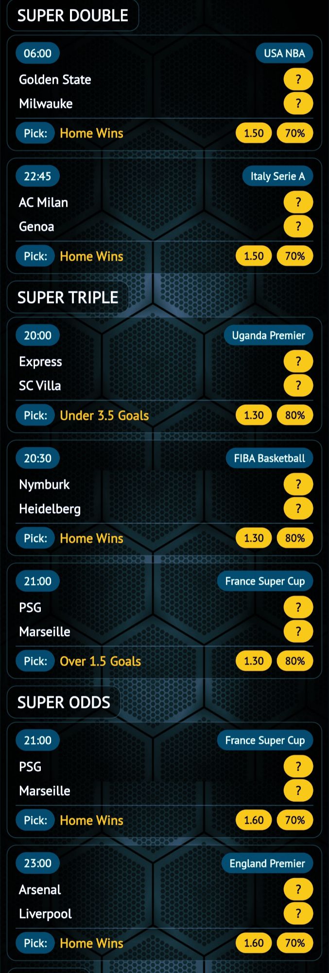 Today soccer prediction tips with safe odds, match analysis, super double and super triple football betting tips