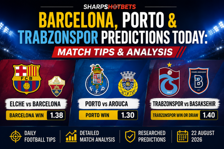 Barcelona Porto Trabzonspor Predictions Today