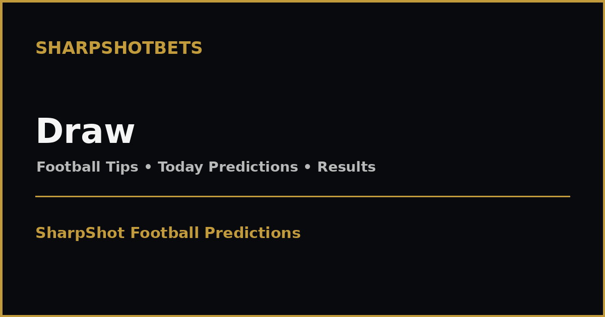 Football Draw Predictions